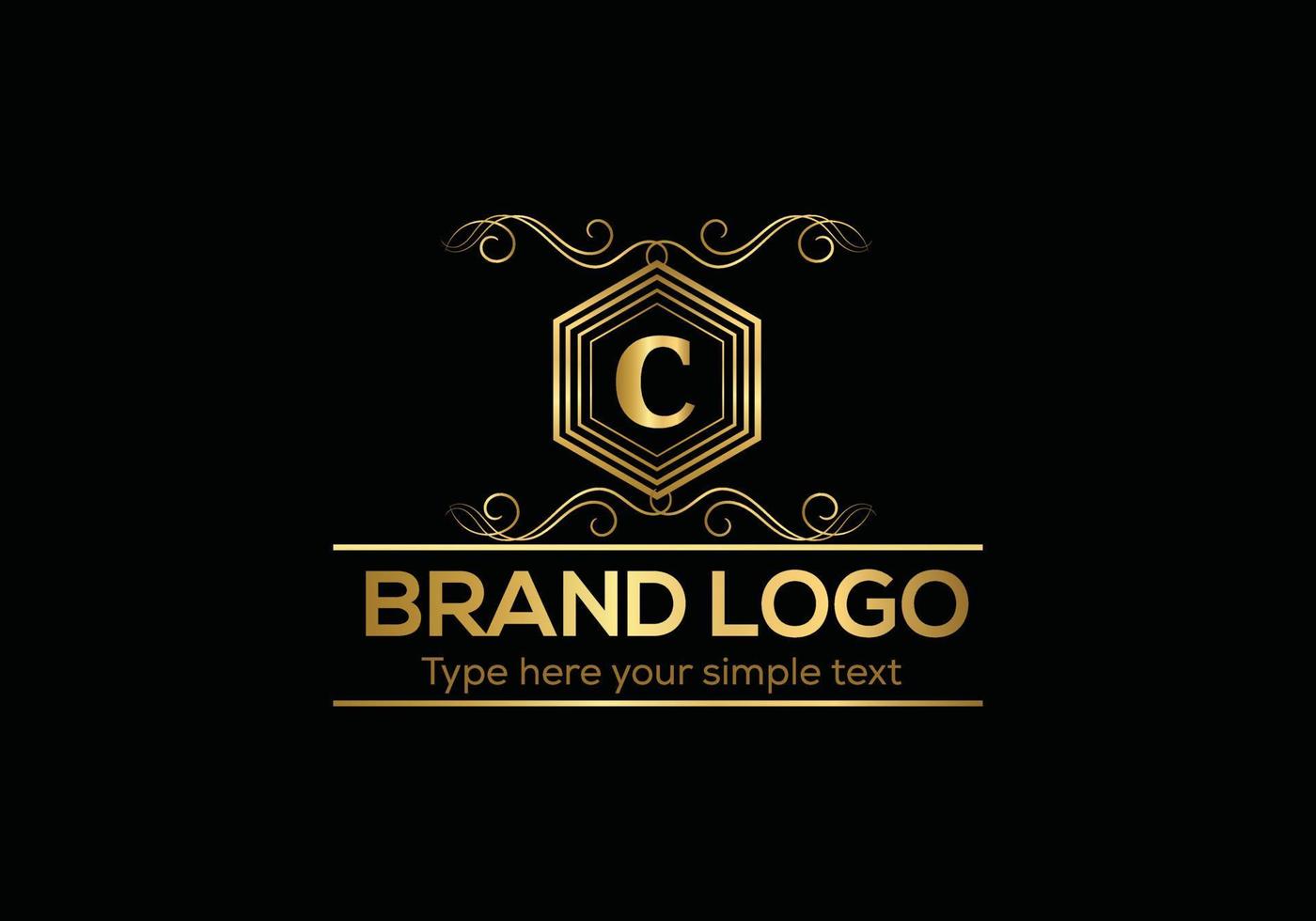 Initial Letter Luxury Logo template in vector art for Restaurant, Hotel, Heraldic, Jewelry, Fashion, and other vector illustration.