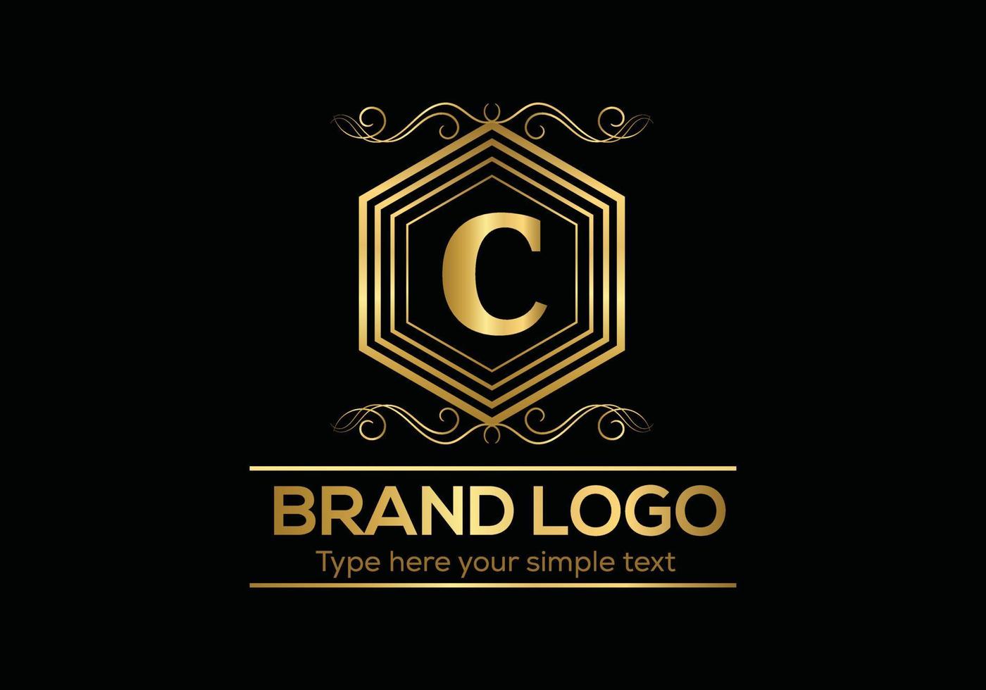 plantilla de logotipo de lujo con letra inicial en arte vectorial para restaurante, hotel, heráldica, joyería, moda y otras ilustraciones vectoriales. vector