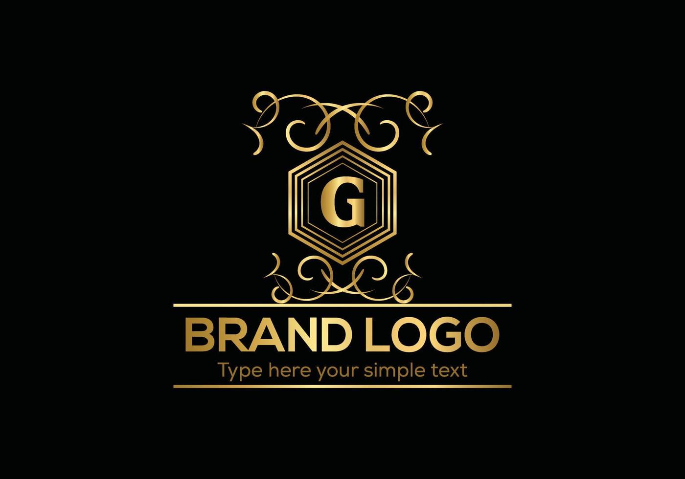 Initial Letter Luxury Logo template in vector art for Restaurant, Hotel, Heraldic, Jewelry, Fashion, and other vector illustration.