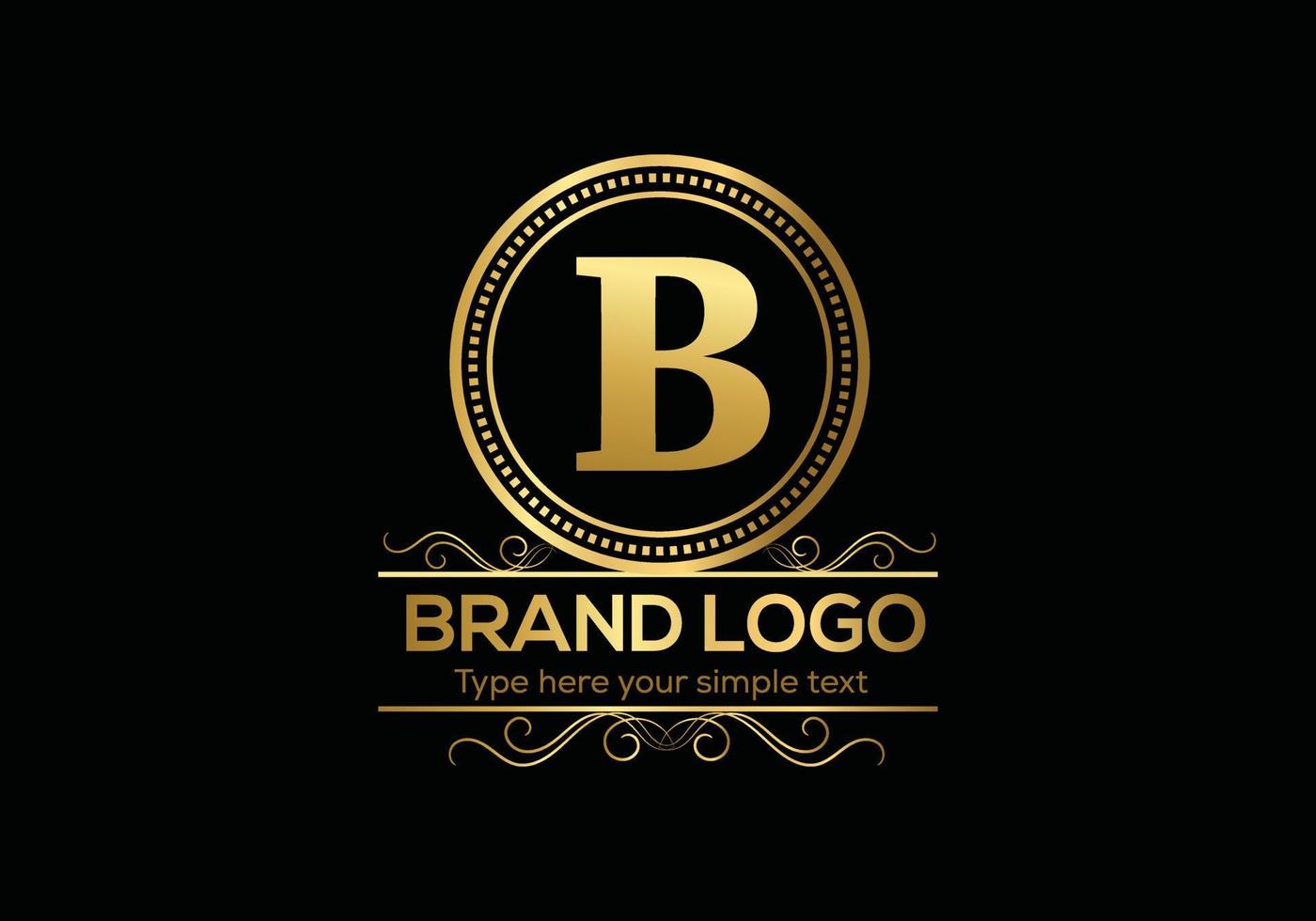 Initial Letter Luxury Logo template in vector art for Restaurant, Hotel, Heraldic, Jewelry, Fashion, and other vector illustration.