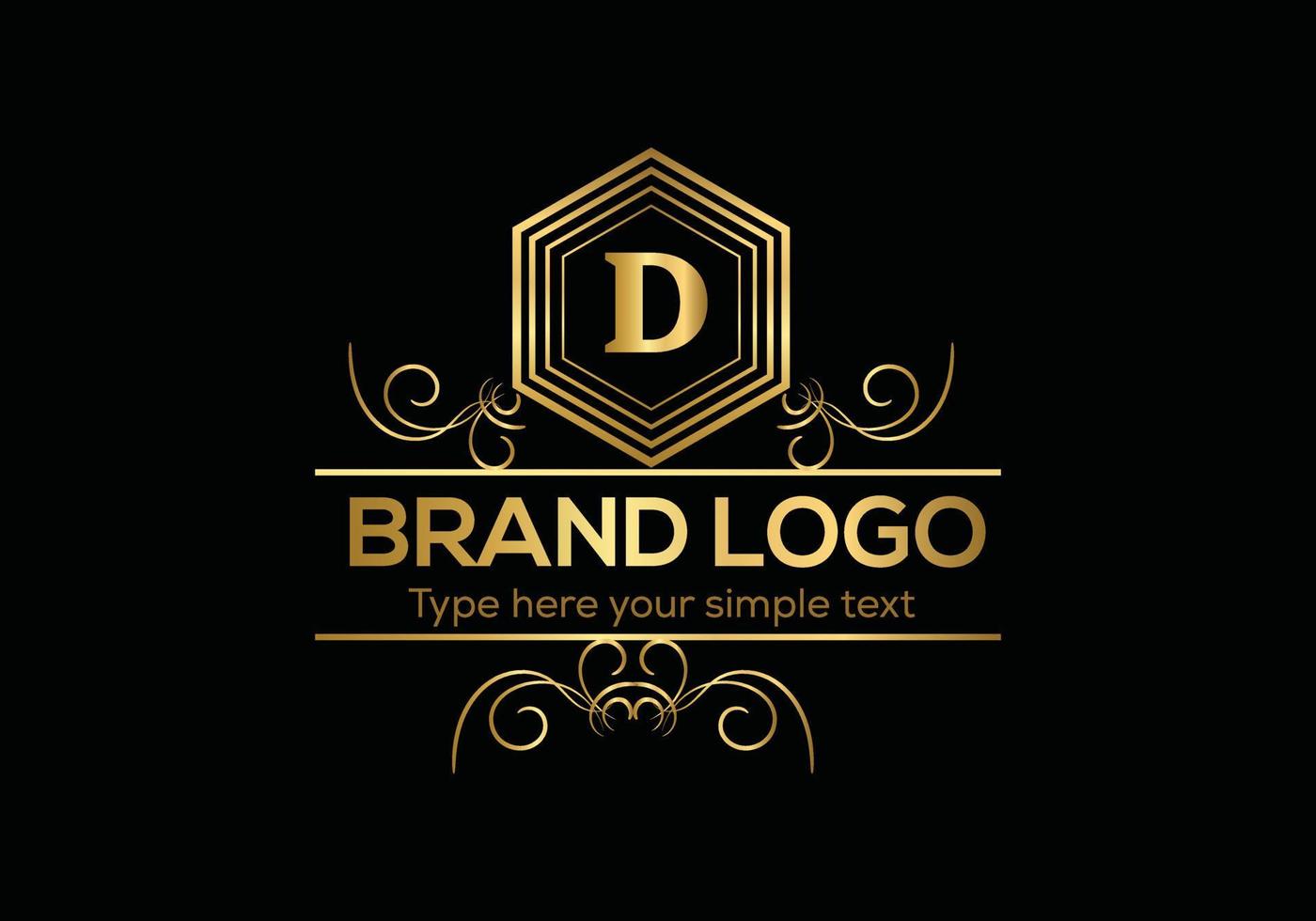 Initial Letter Luxury Logo template in vector art for Restaurant, Hotel, Heraldic, Jewelry, Fashion, and other vector illustration.