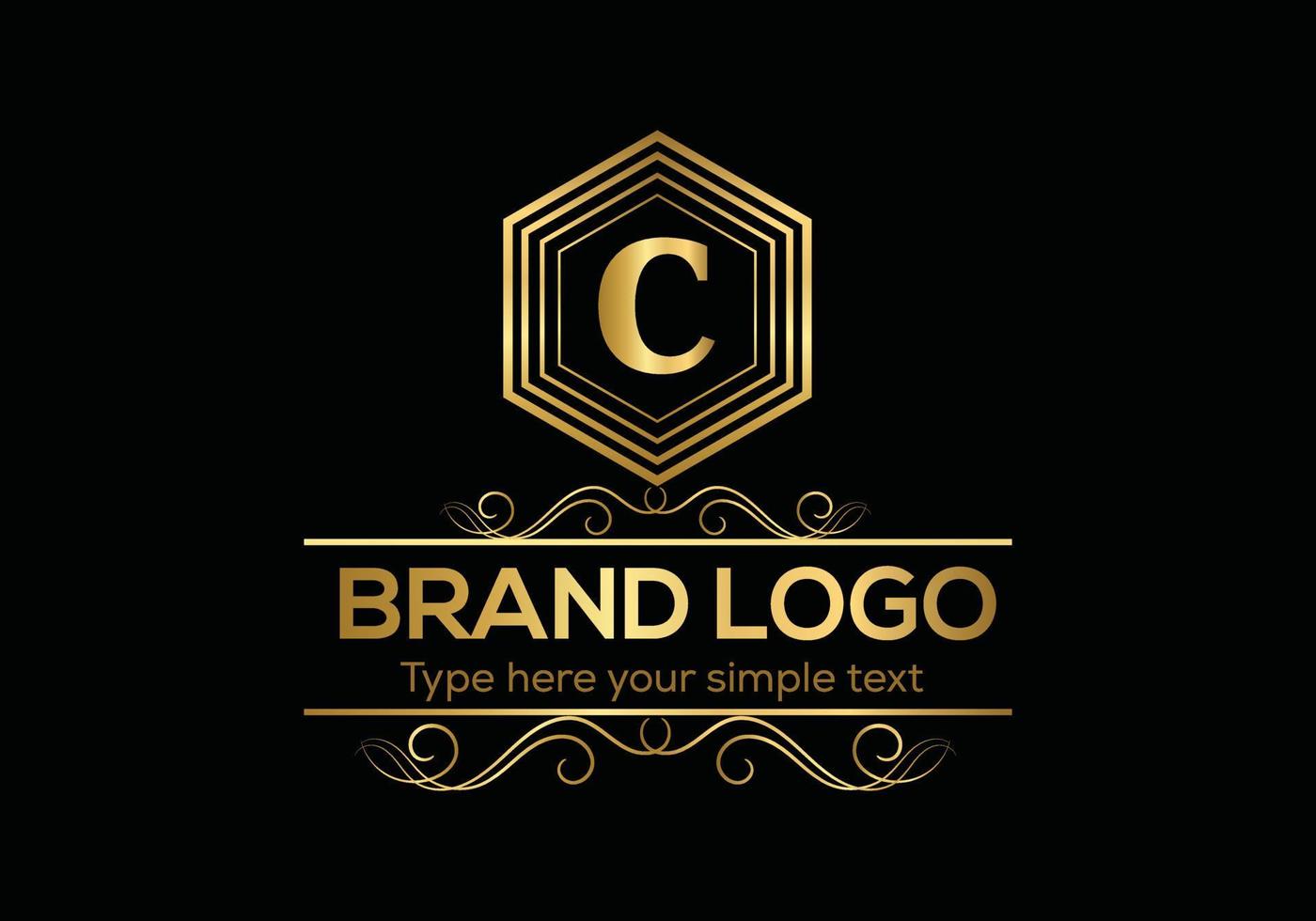 Initial Letter Luxury Logo template in vector art for Restaurant, Hotel, Heraldic, Jewelry, Fashion, and other vector illustration.