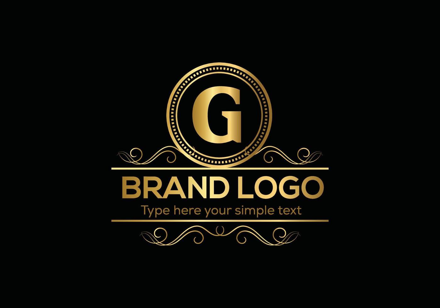 Initial Letter Luxury Logo template in vector art for Restaurant, Hotel, Heraldic, Jewelry, Fashion, and other vector illustration.