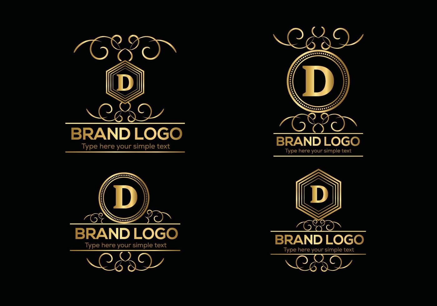 plantilla de logotipo de lujo con letra inicial en arte vectorial para restaurante, hotel, heráldica, joyería, moda y otras ilustraciones vectoriales. vector