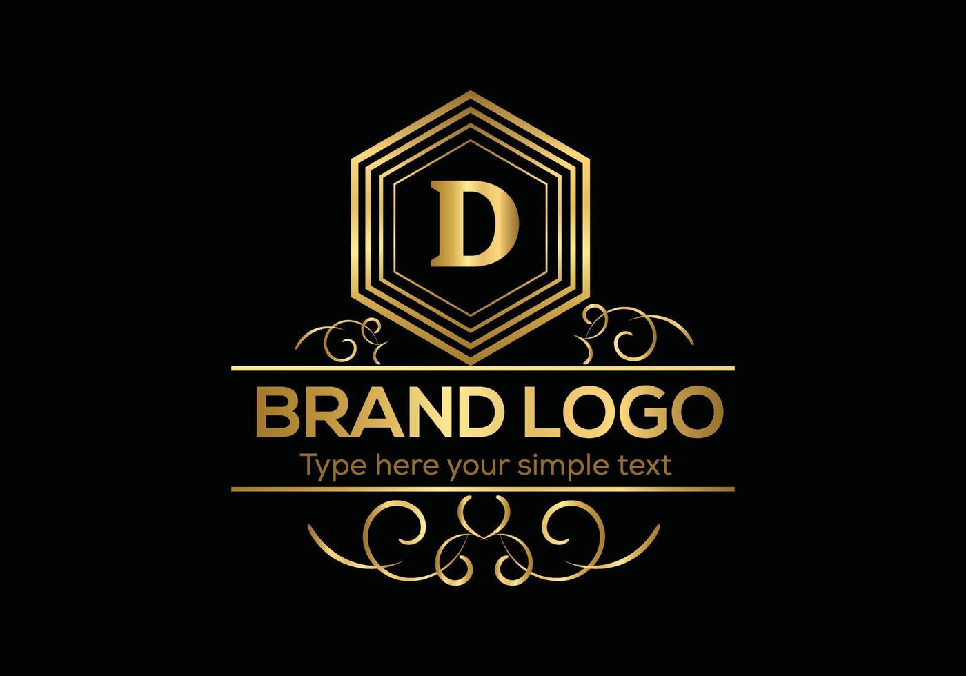 Initial Letter Luxury Logo template in vector art for Restaurant, Hotel, Heraldic, Jewelry, Fashion, and other vector illustration.