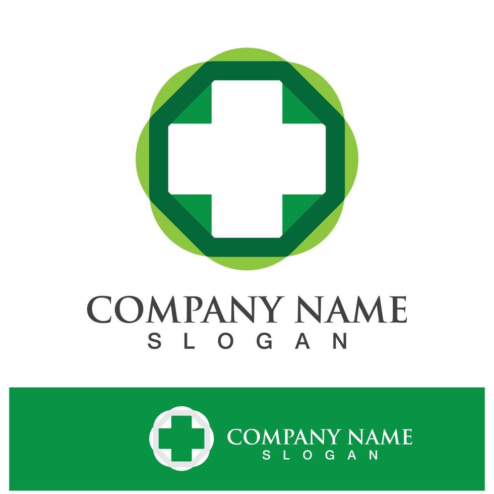 Medical health icon digital logo design vector