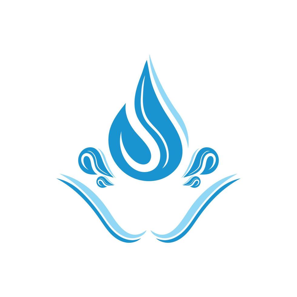 ilustración de icono de logotipo de gota de agua vector