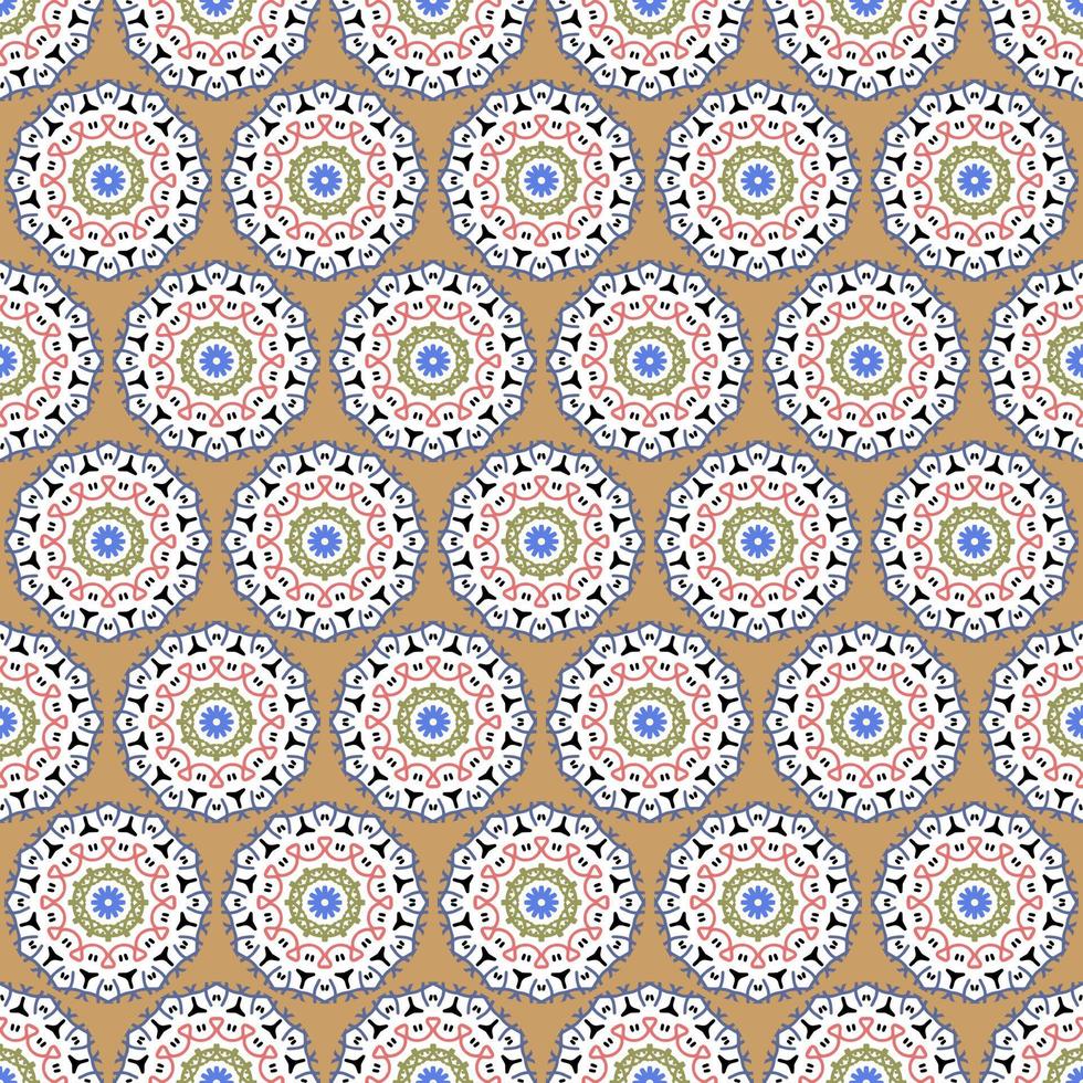 pattern design with abstract ornament motif vector