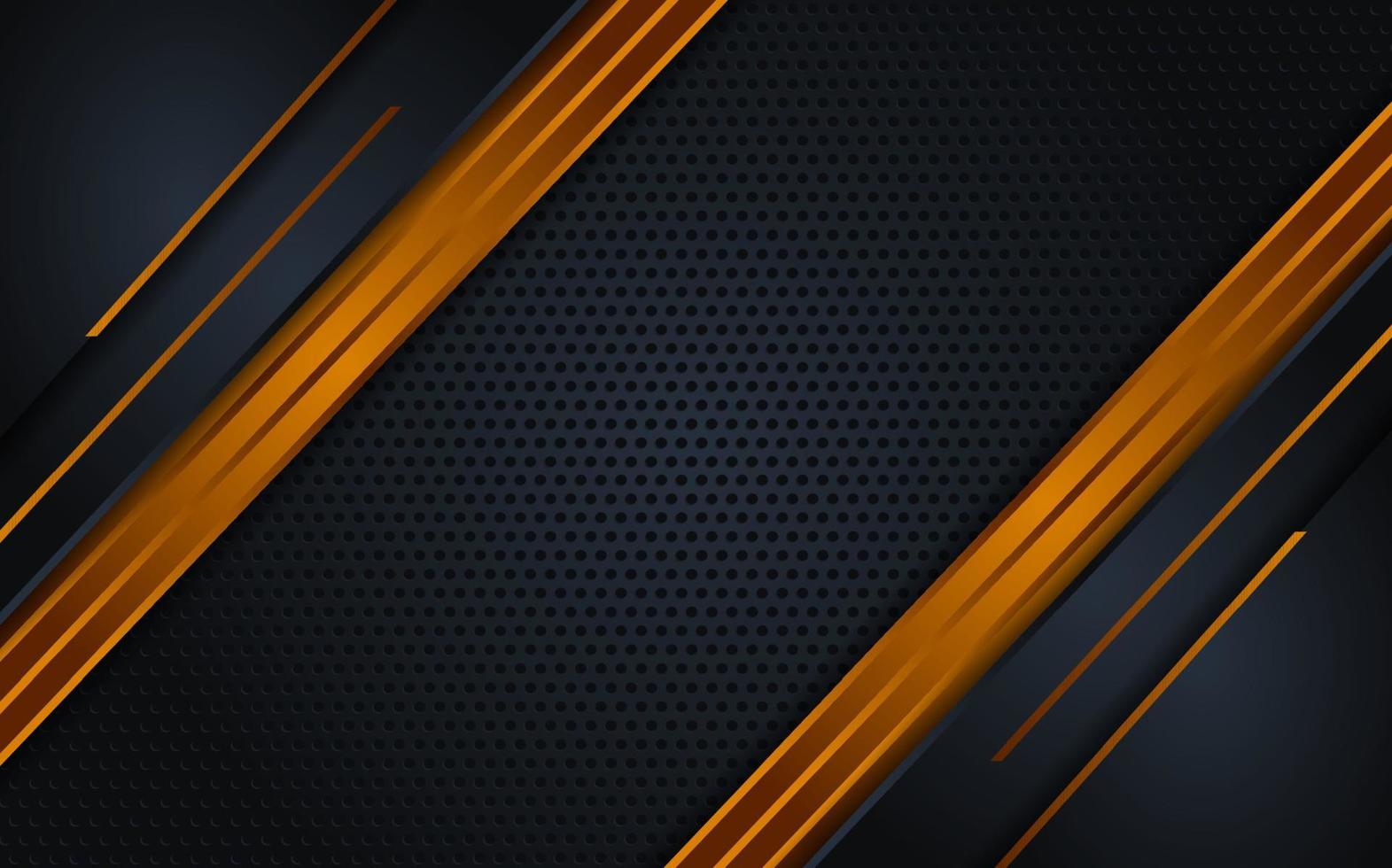 Luxury dark background combination with line gold vector