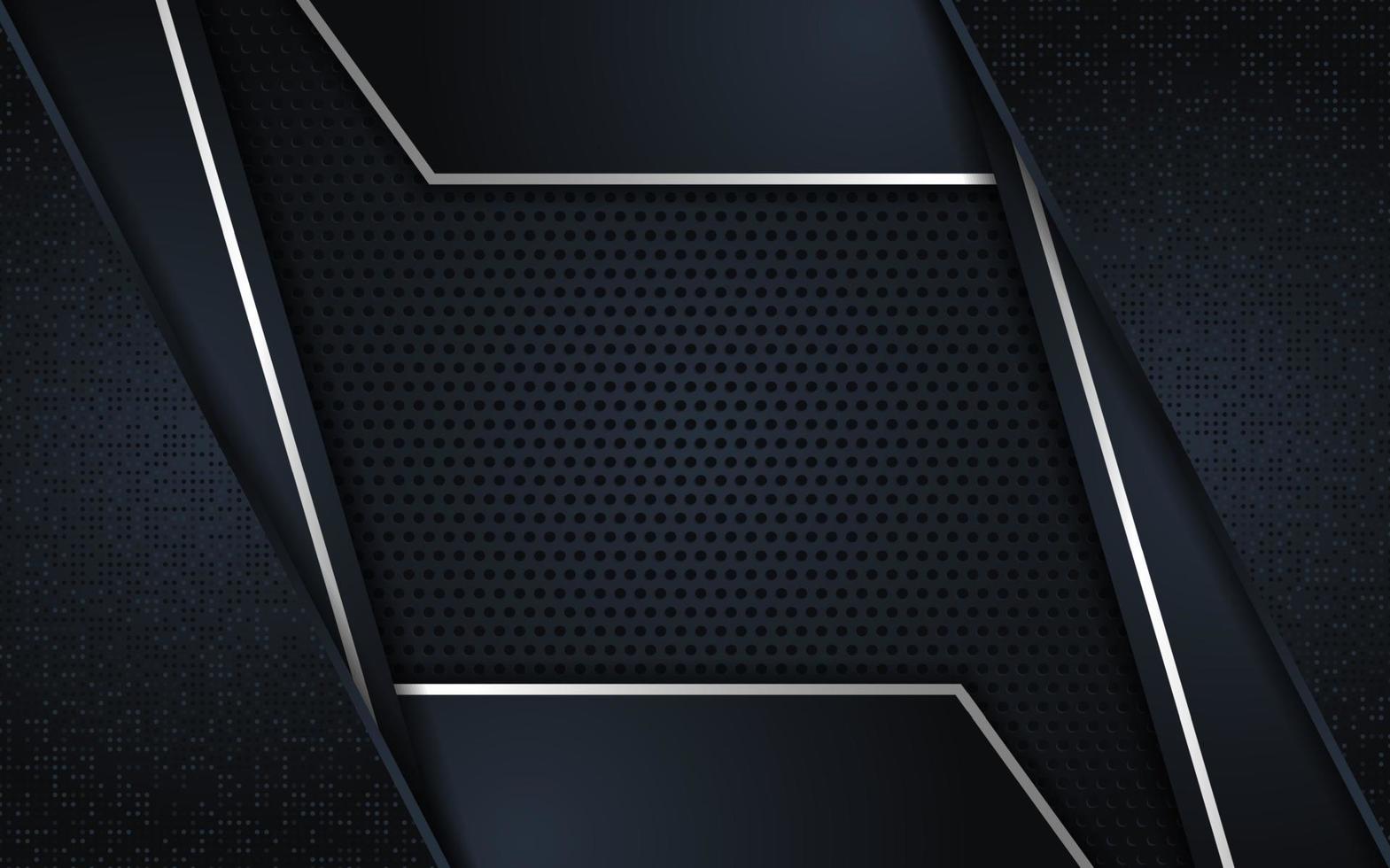luxury dark background combination with metallic line vector
