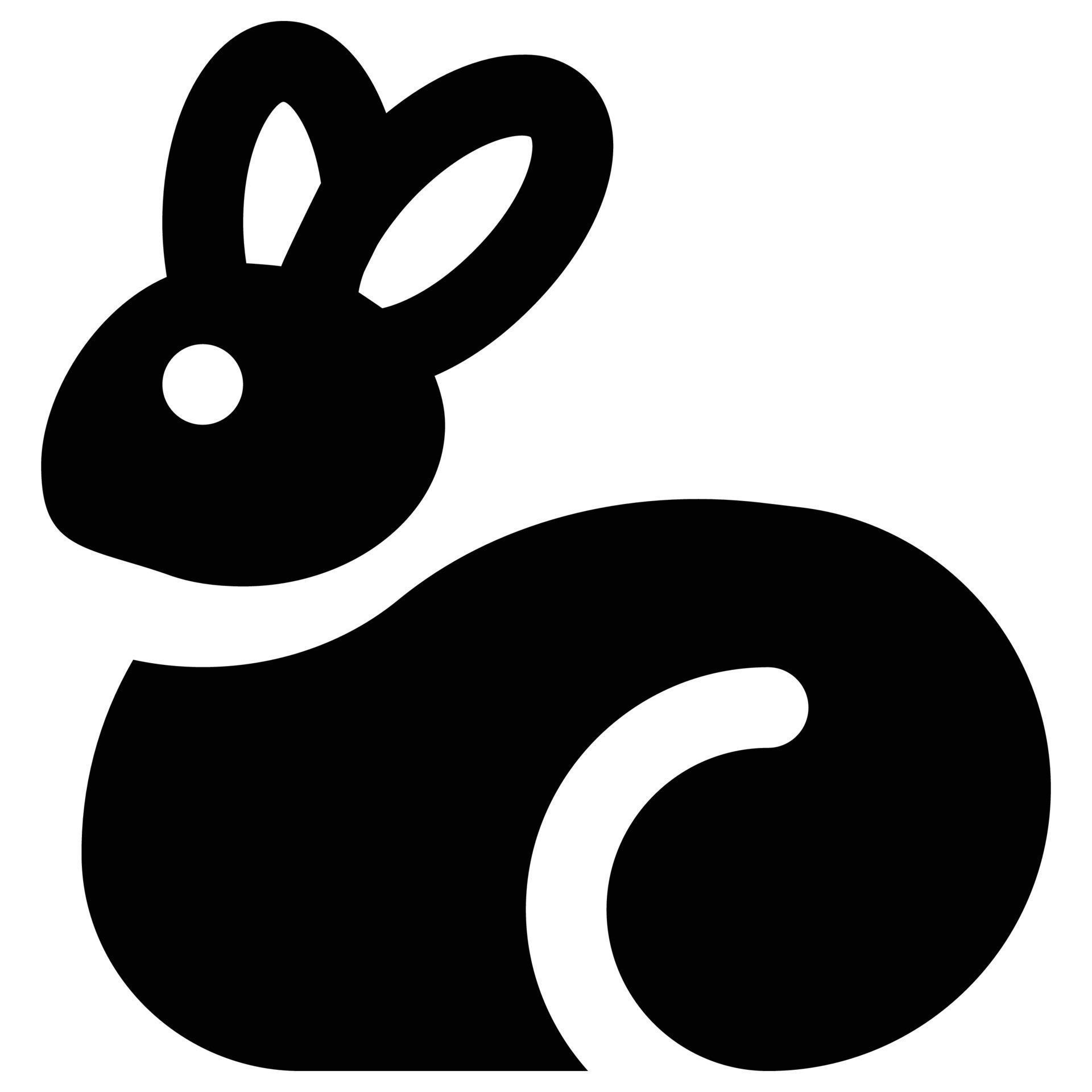 rabbit icon, easter Theme 12609042 Vector Art at Vecteezy