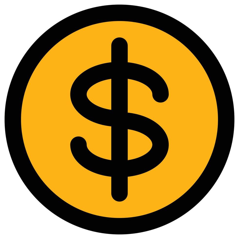 dollar coin icon, traveling Theme vector