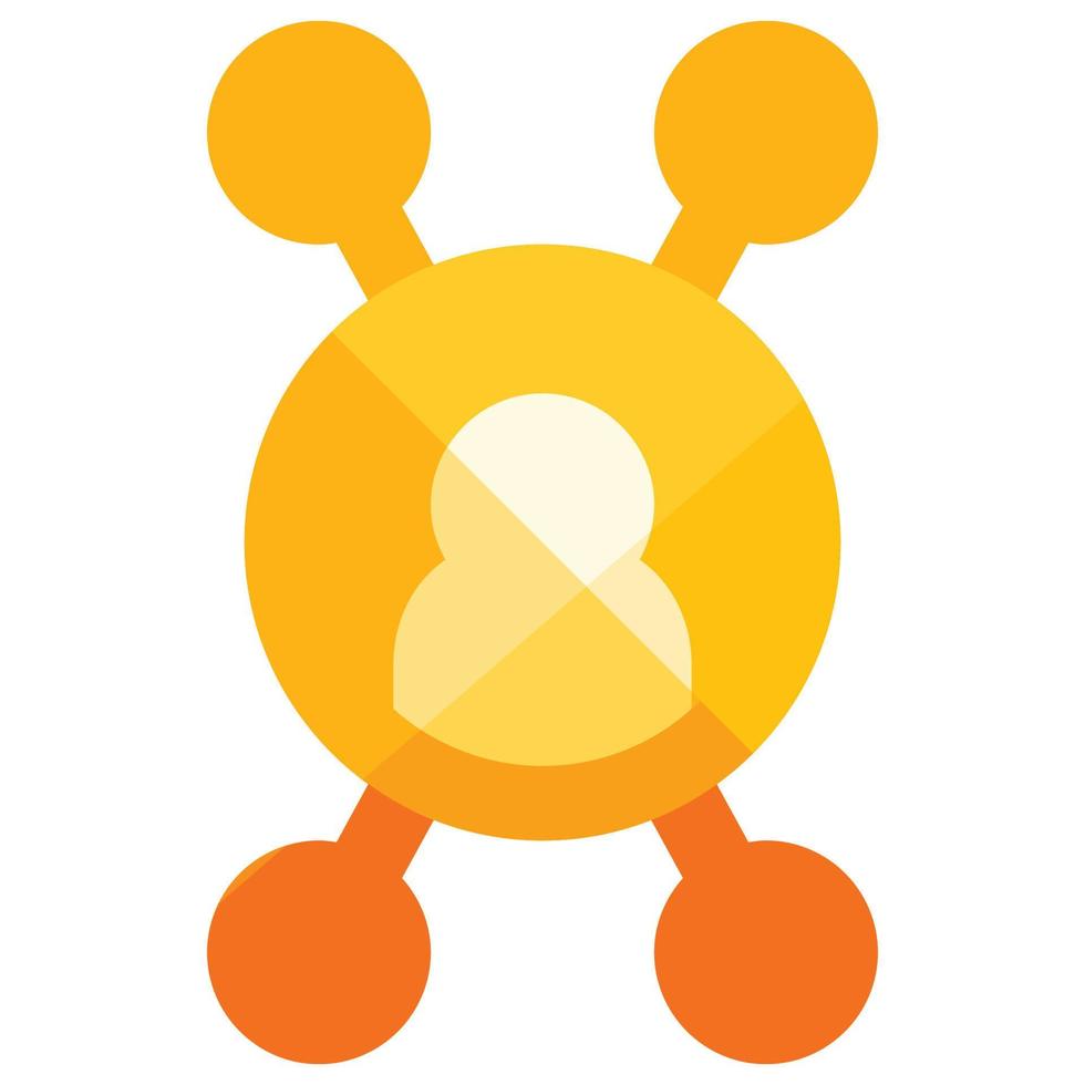 user network icon, easter Theme vector