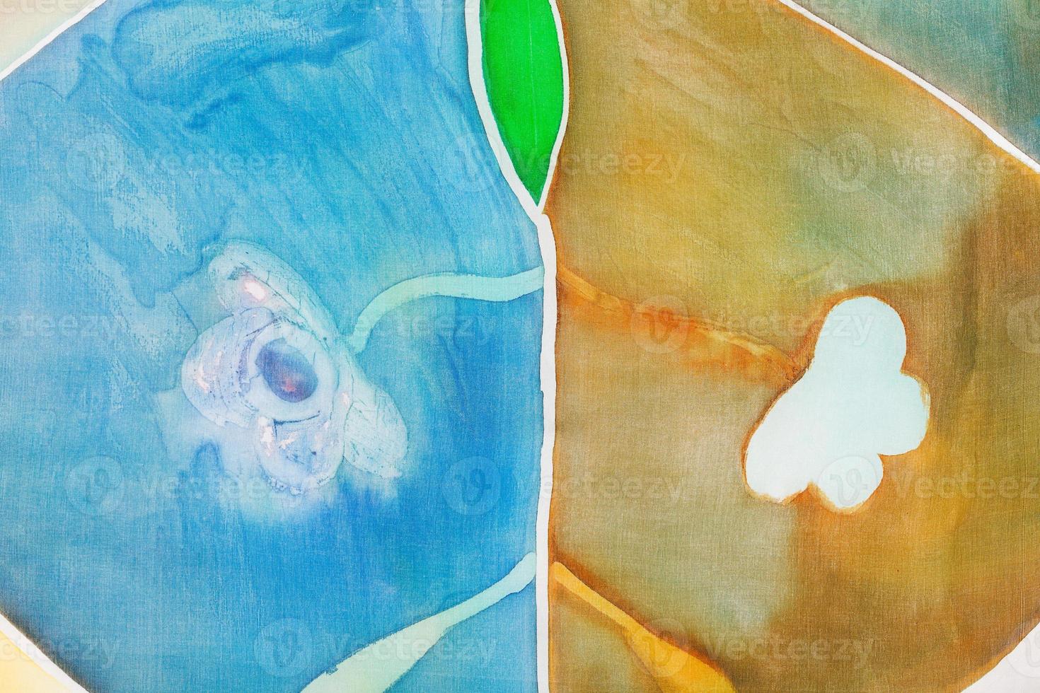 abstract pattern of cold painted batik photo