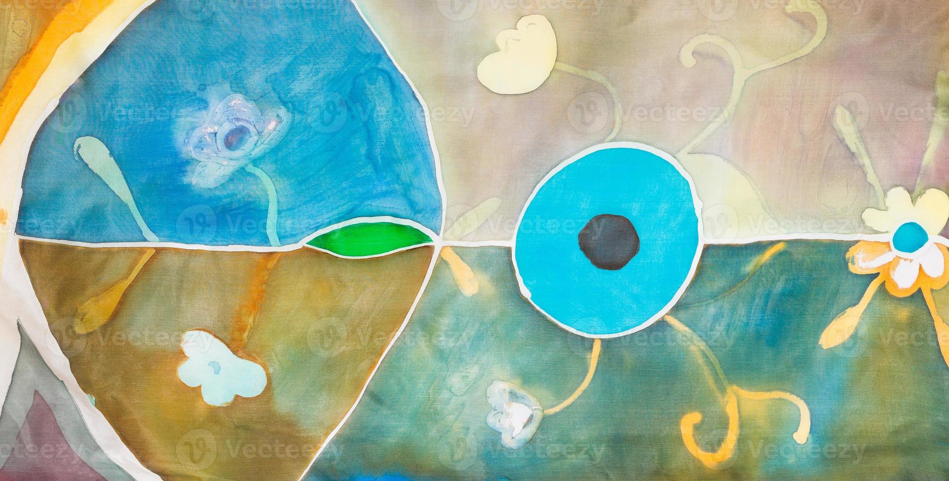 abstract pattern of cold painted batik photo