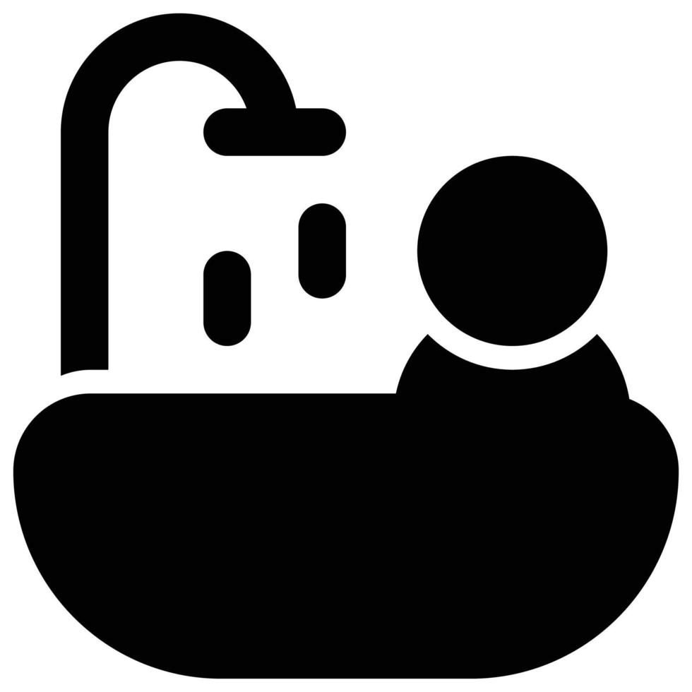 bathtub icon, easter Theme vector