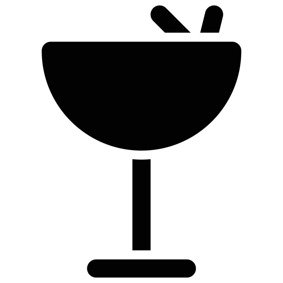 cocktail icon, new year Theme vector