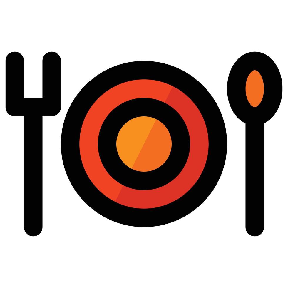 cutlery icon, easter Theme vector