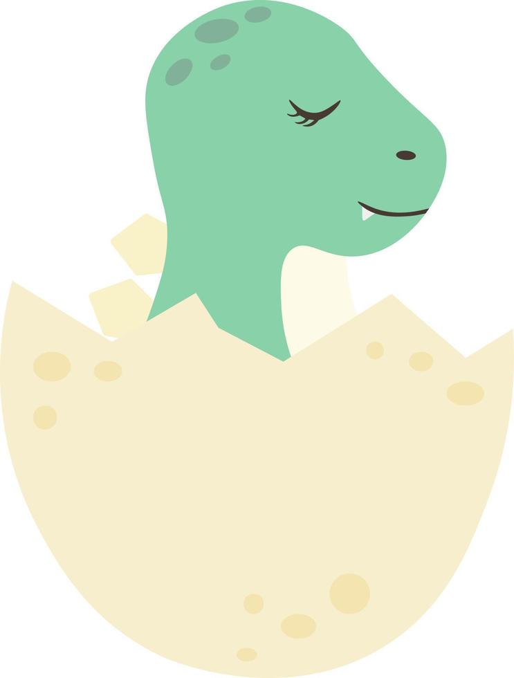 Dinosaur with a Child isolated Vector illustration on white background
