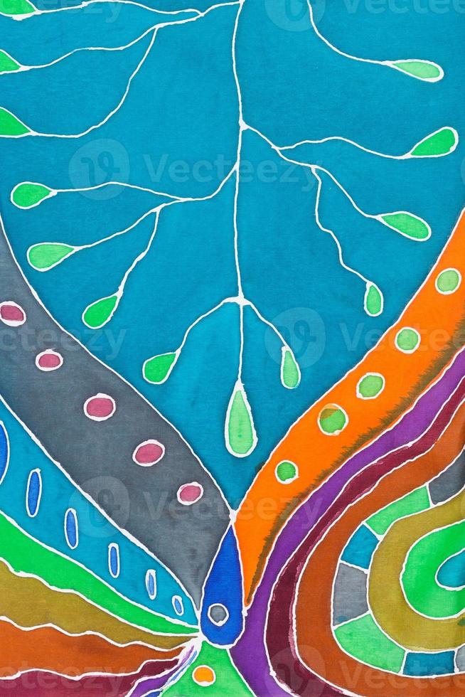 abstract pattern of cold painted batik photo