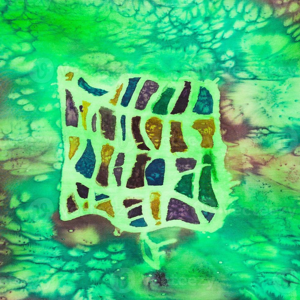 abstract pattern of cold painted batik photo