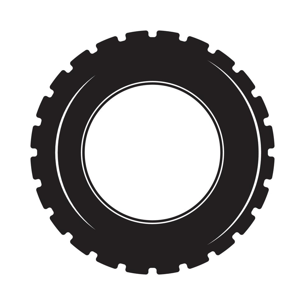Vintage retro mechanic car repair tire. Can be used like emblem, logo, badge, label. mark, poster or print. Monochrome Graphic Art. Vector Illustration. Engraving
