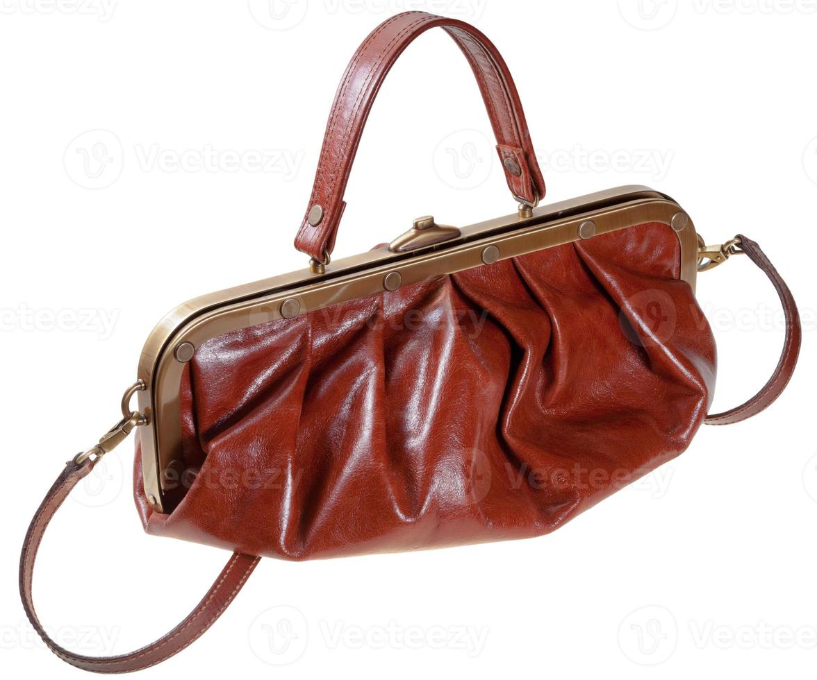 retro style leather bag photo