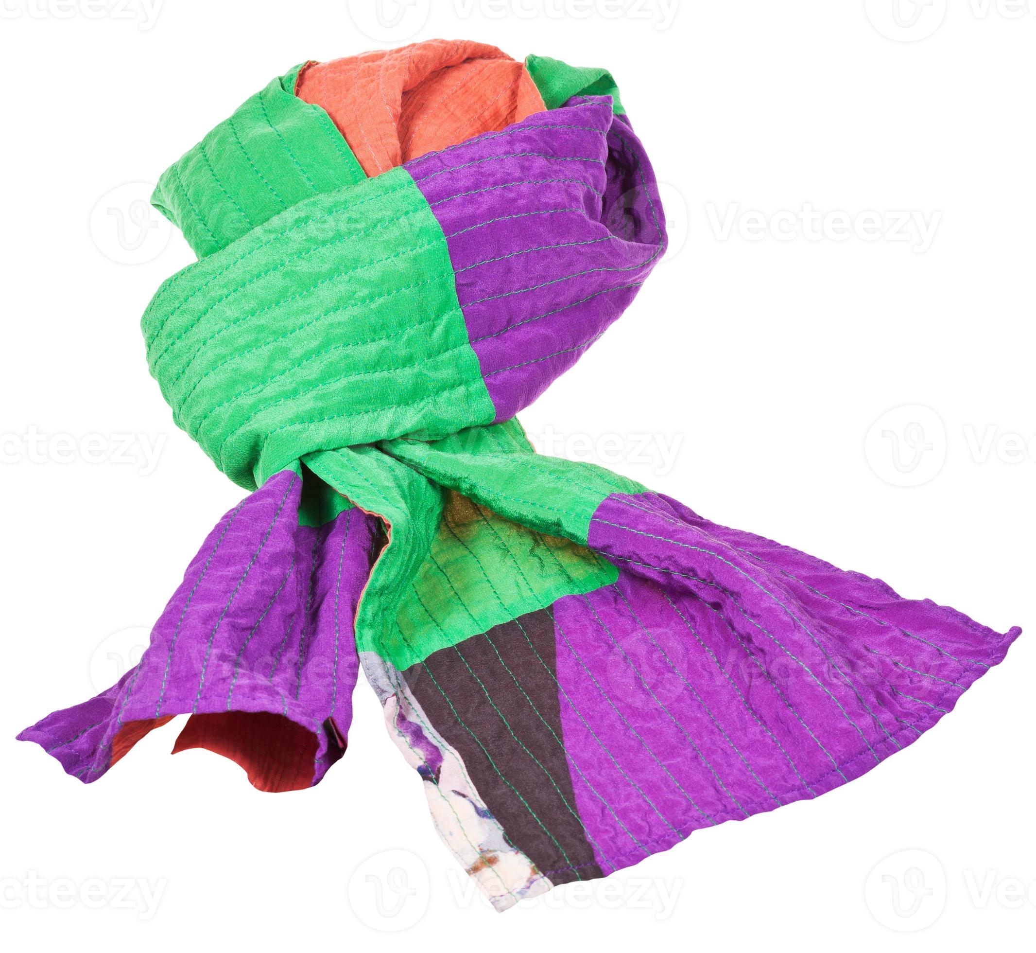 knot from hand made patchwork scarf 12611069 Stock Photo at Vecteezy