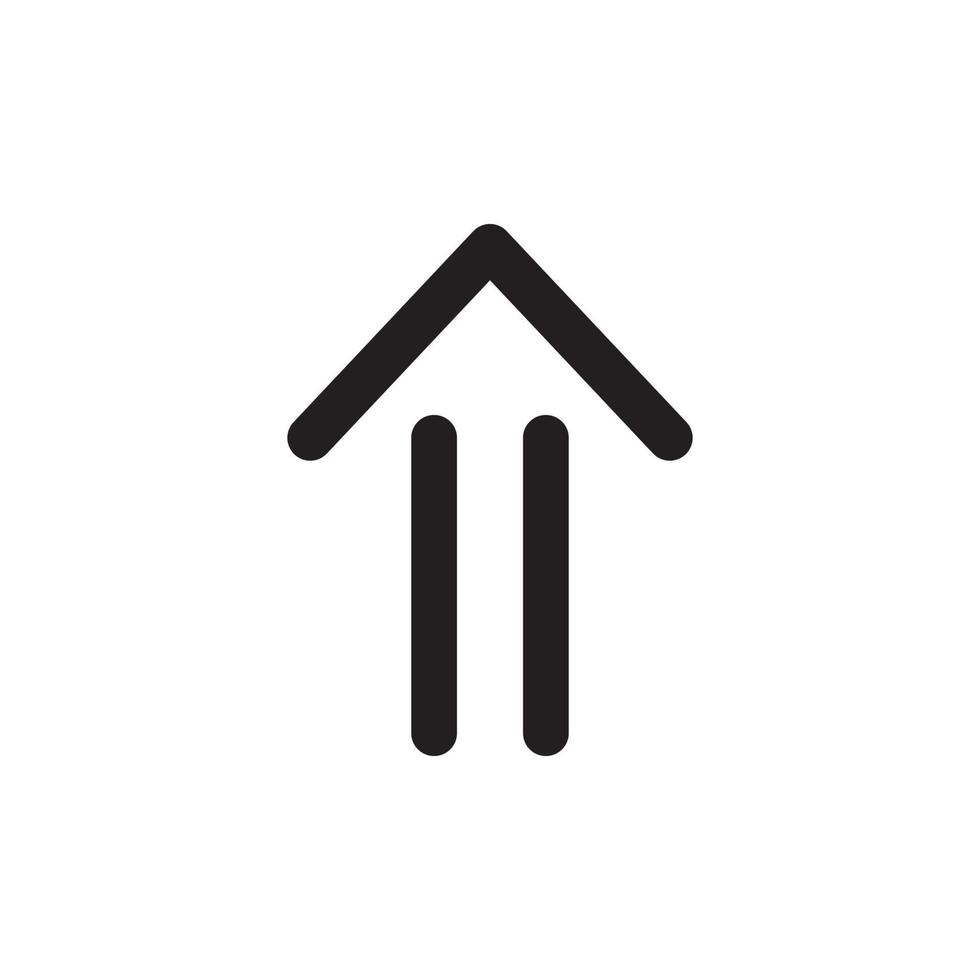 arrow icon vector logo template in trendy flat design