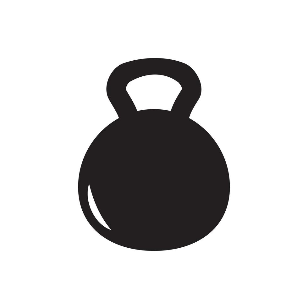 kettlebell icon vector logo template