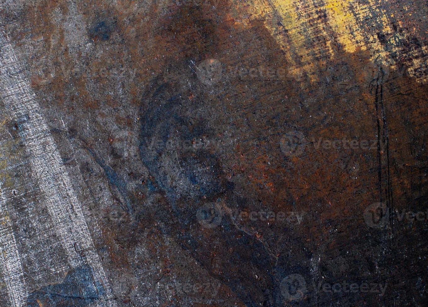 Old hot rolled metal close-up flat textured background photo