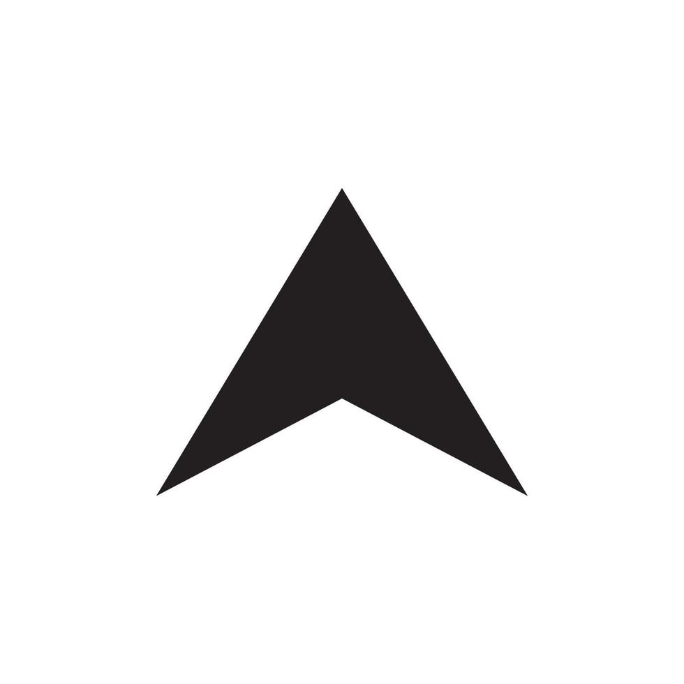 arrow icon vector logo template in trendy flat design