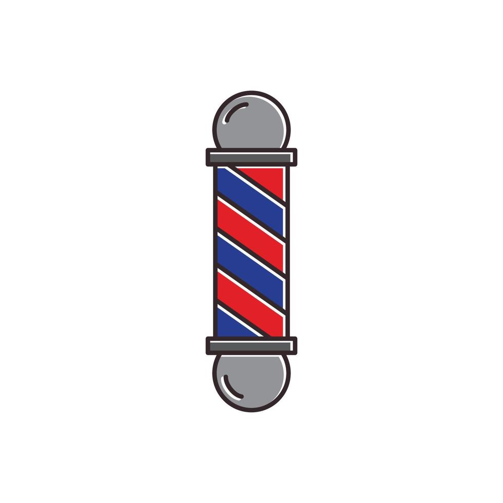 barber pole icon vector logo template