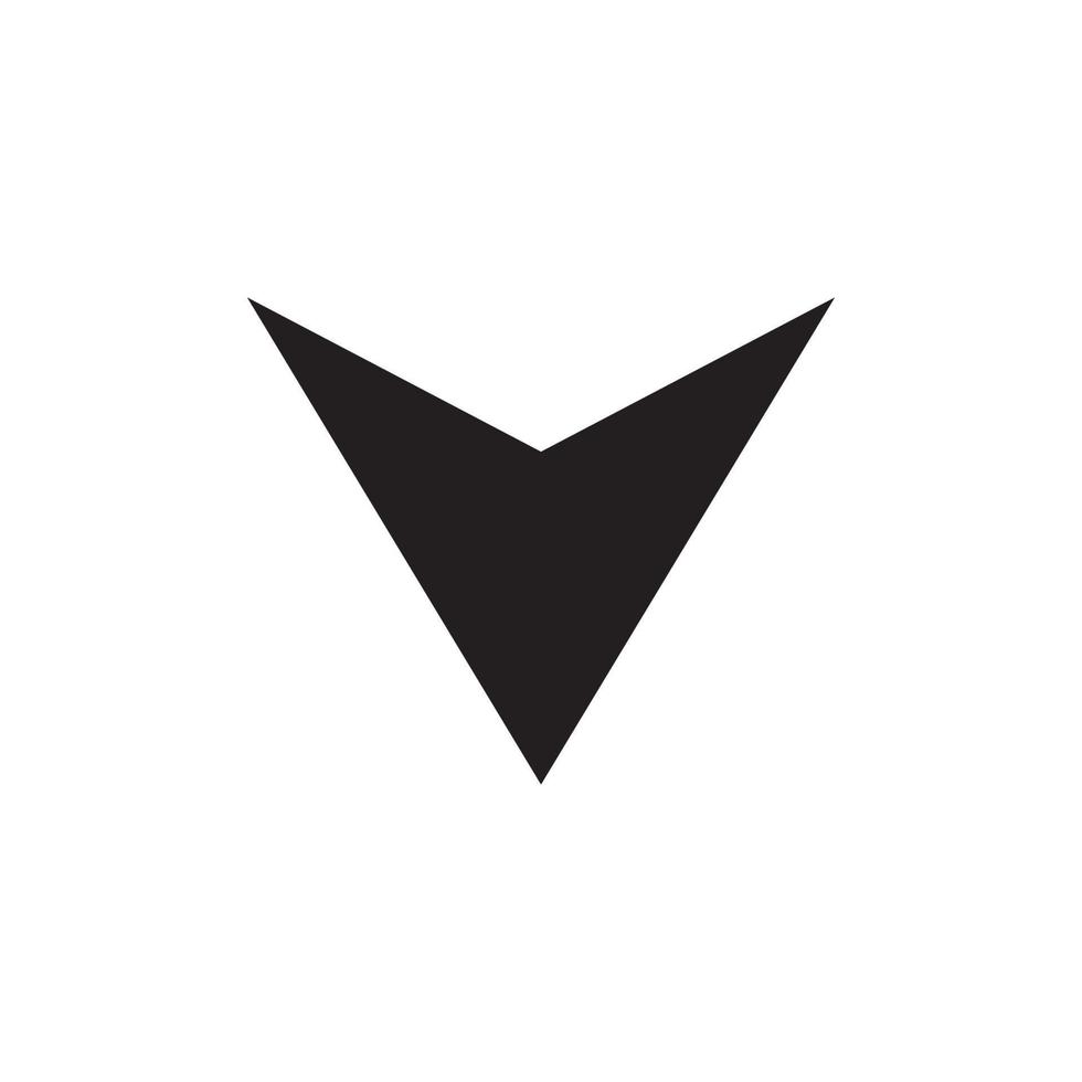 arrow icon vector logo template in trendy flat design