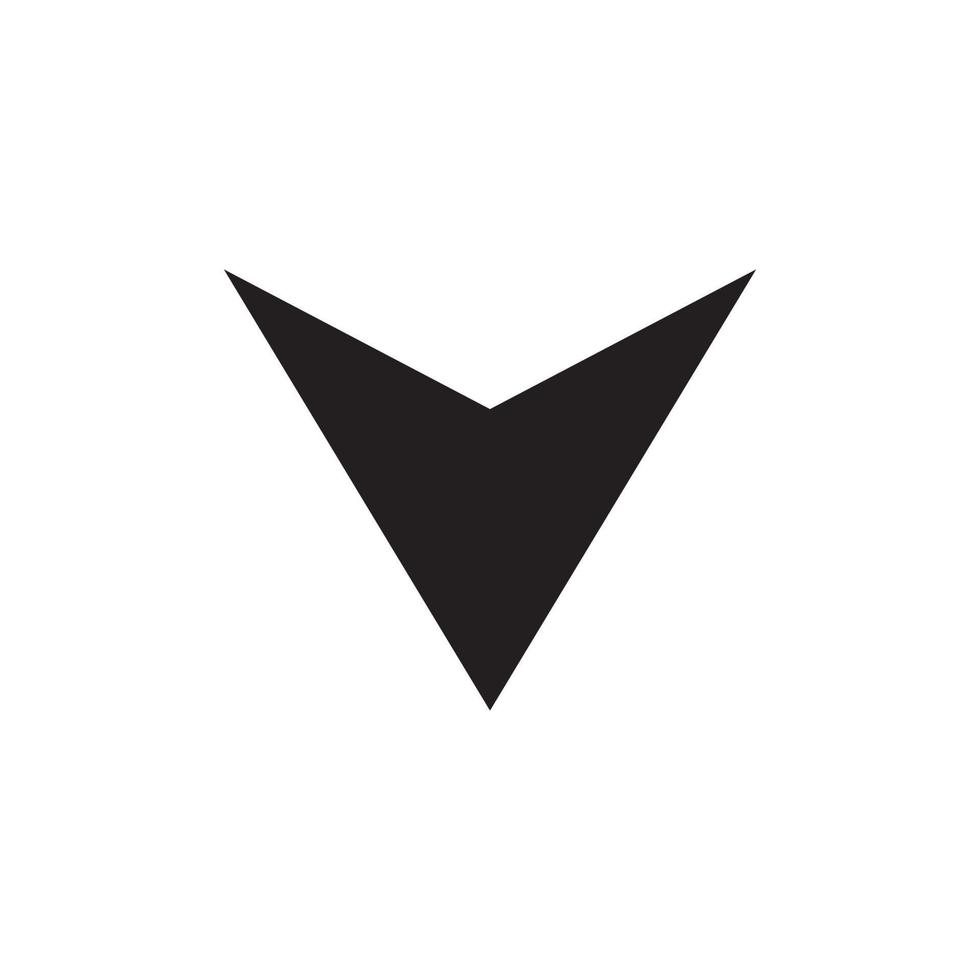 arrow icon vector logo template in trendy flat design