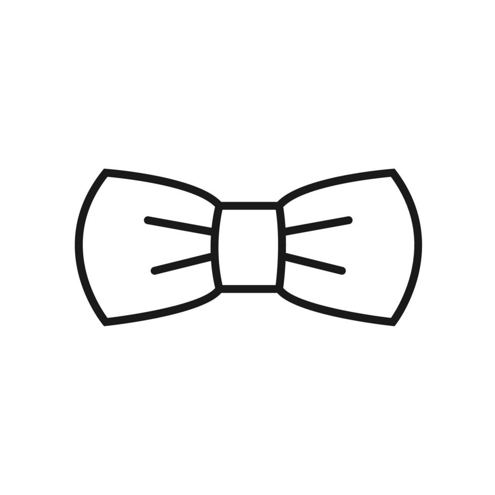 bow tie icon in trendy flat design vector