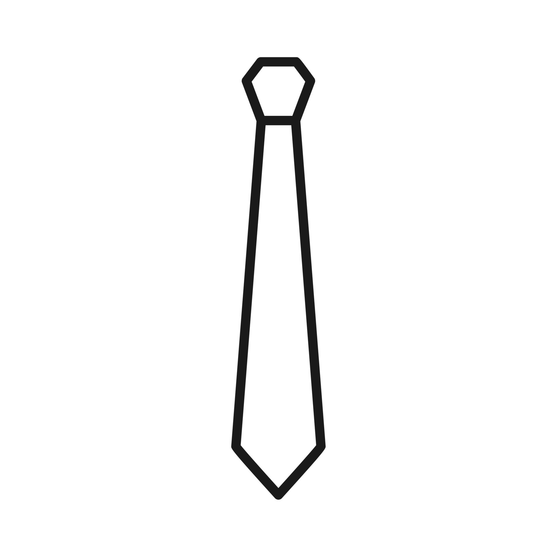 tie icon, necktie icon in trendy flat design 12611326 Vector Art at ...