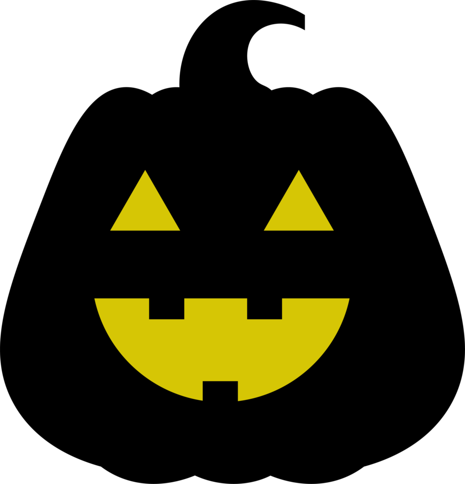 illustration de conception de citrouille d'halloween isolée sur fond transparent png