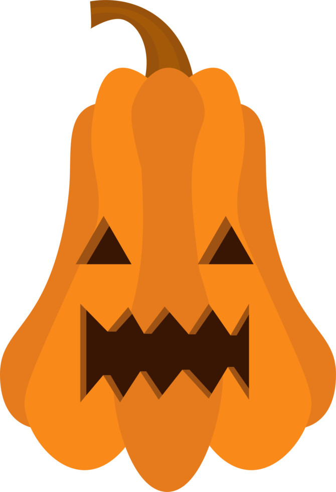 halloween pumpa design illustration isolerat på transparent bakgrund png