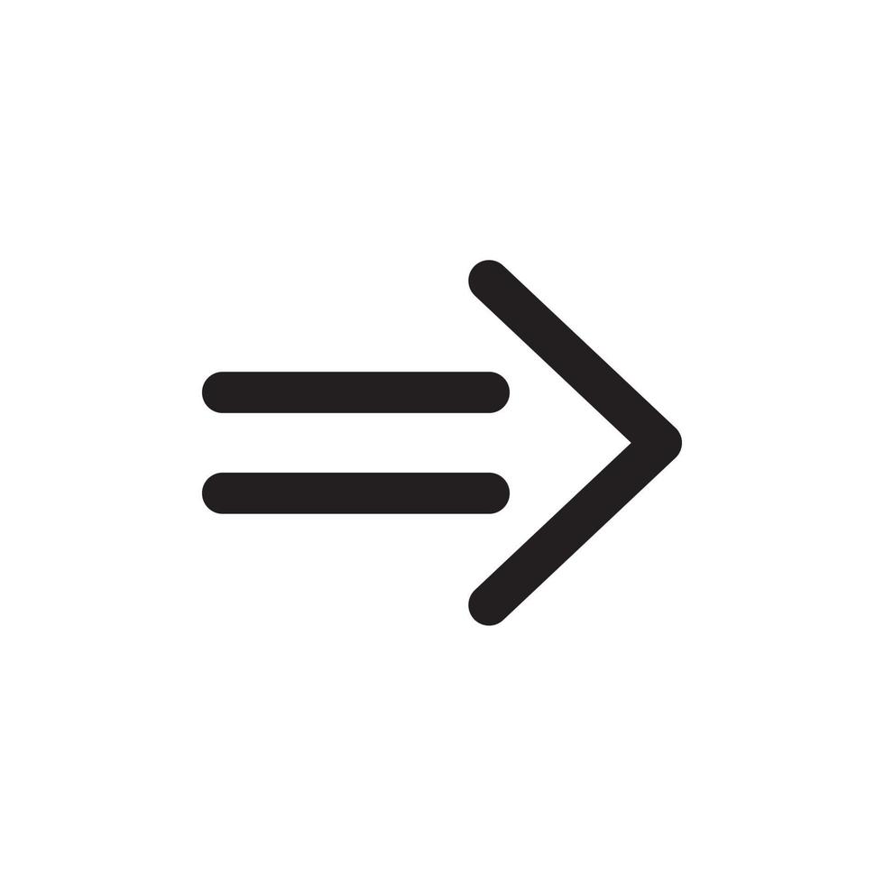 arrow icon vector logo template in trendy flat design