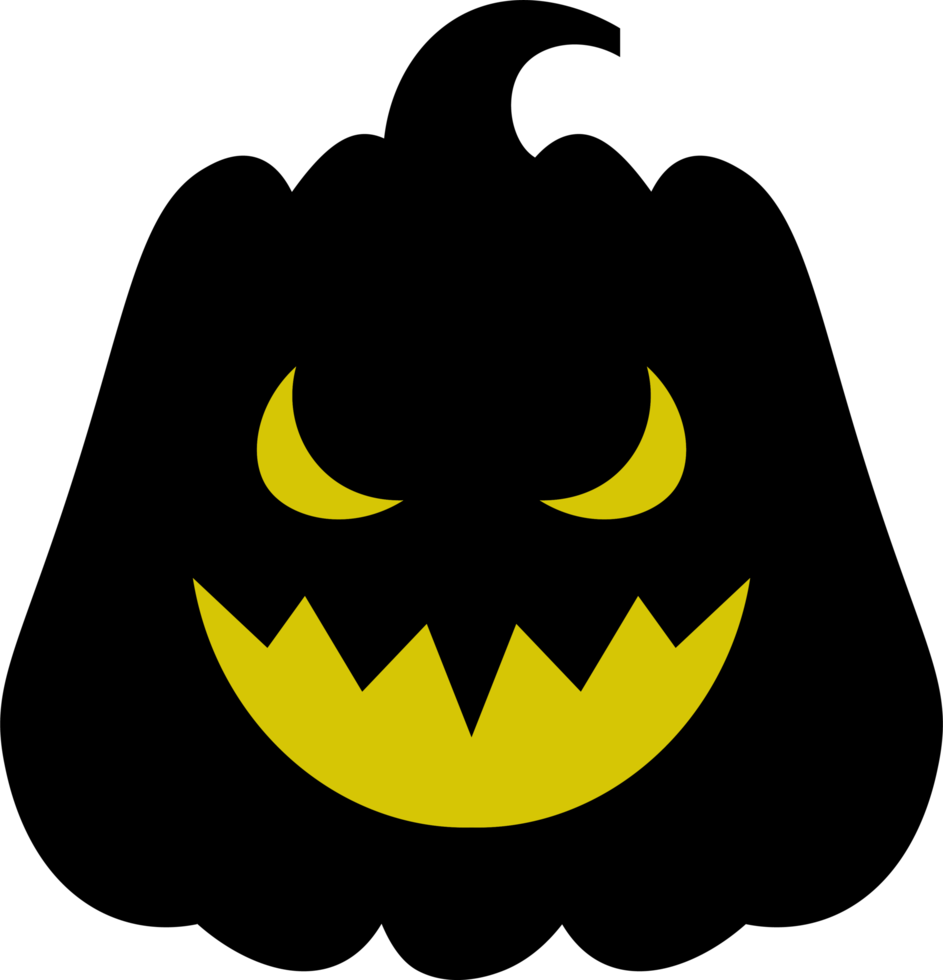 halloween pumpa design illustration isolerat på transparent bakgrund png