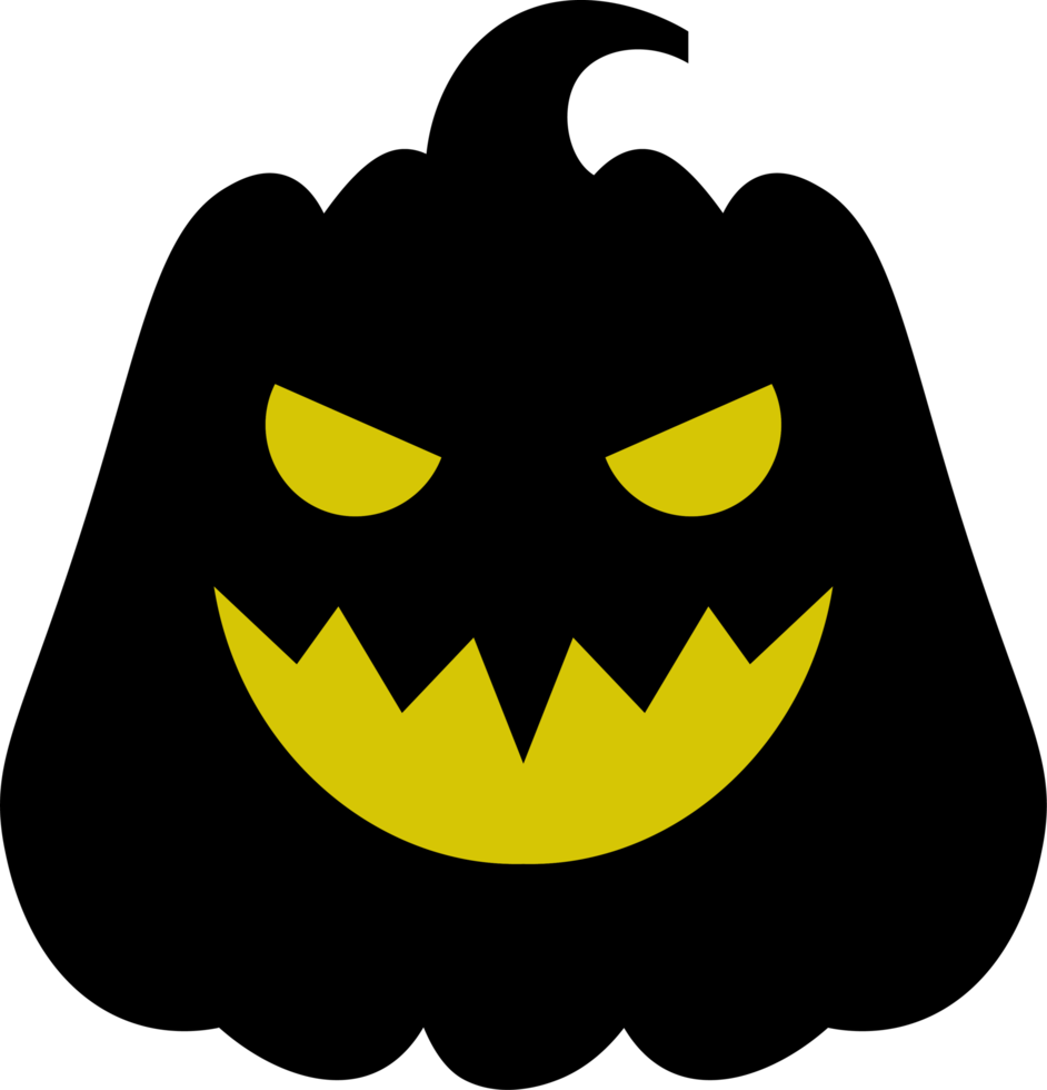 Halloween pumpkin design illustration isolated on transparent background png