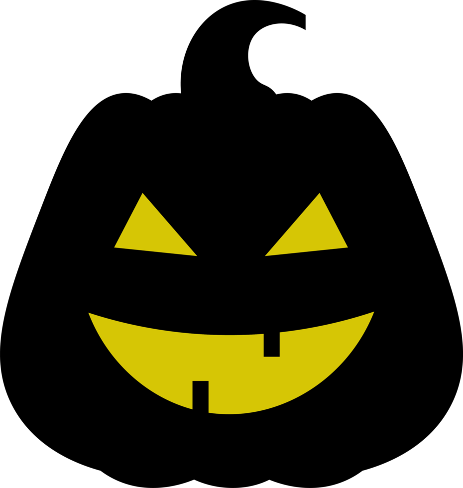 halloween pumpa design illustration isolerat på transparent bakgrund png