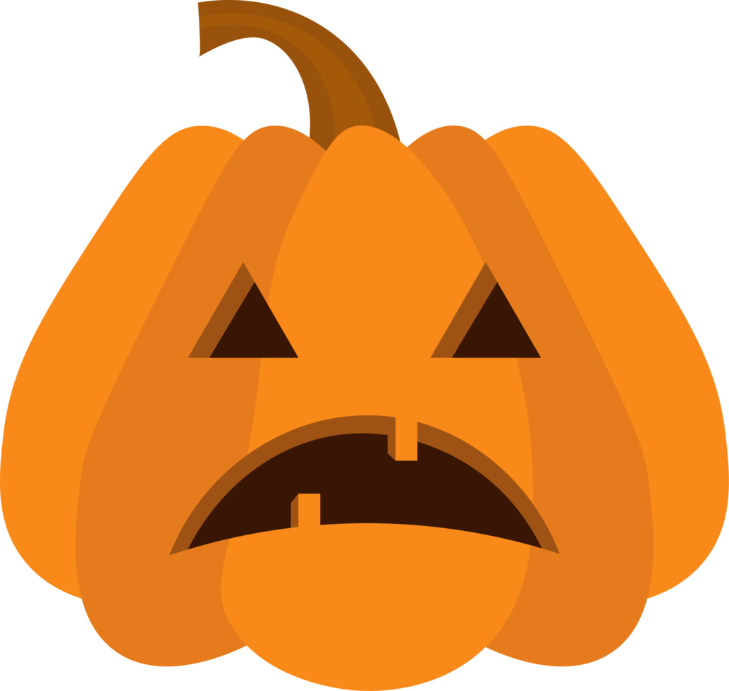 halloween pumpa design illustration isolerat på transparent bakgrund png