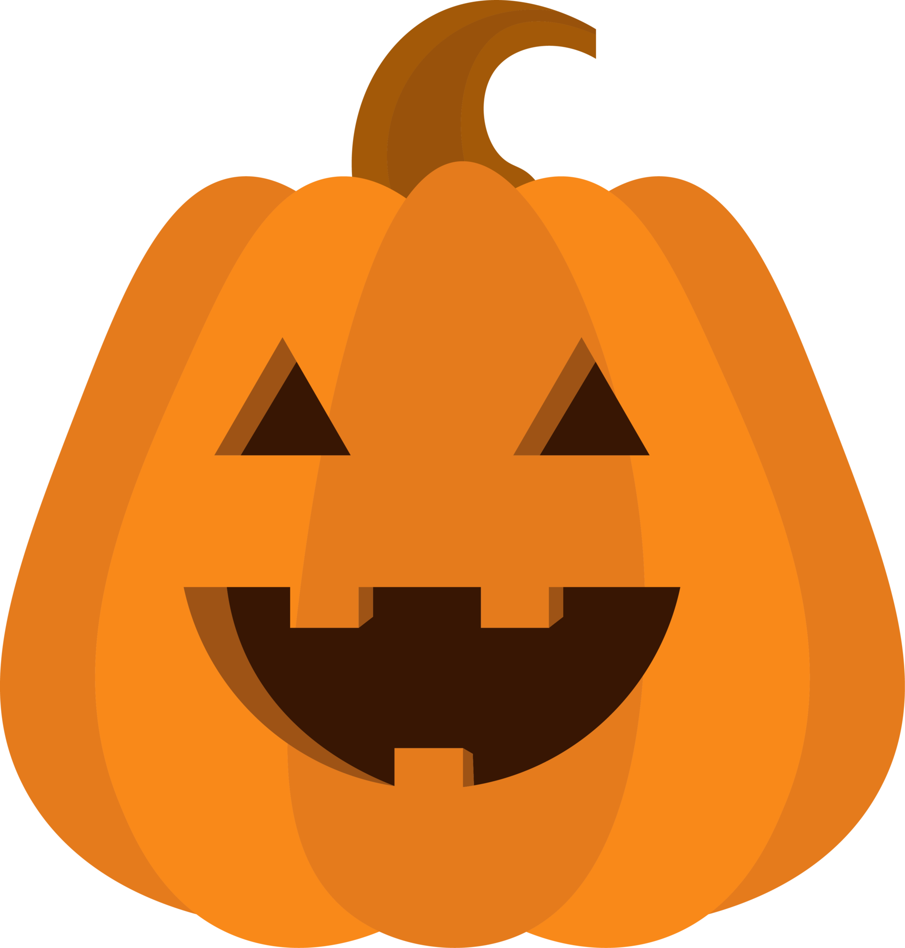 Halloween Pumpkin Design Illustration Isolated On Transparent halloween-pumpkin-design-illustration-isolated-on-transparent