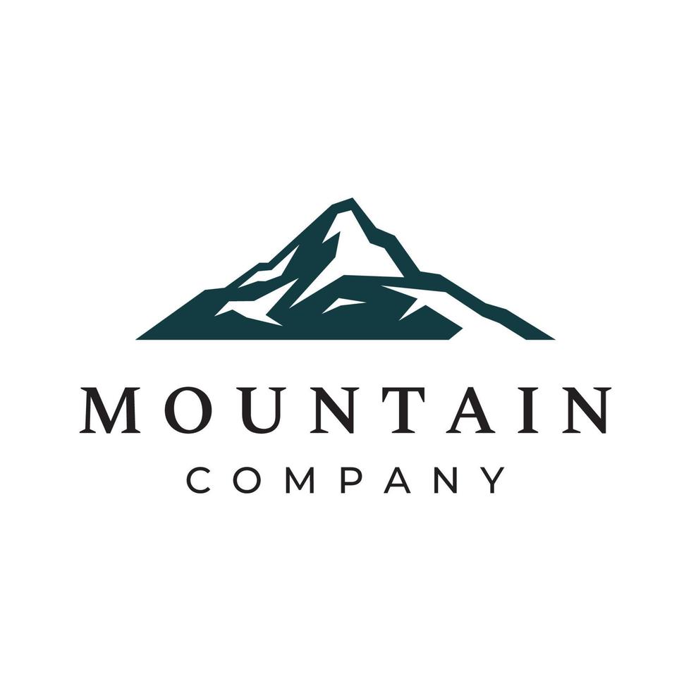diseño de logo de montañas o siluetas de montañas. logos para escaladores, fotógrafos, empresas. vector