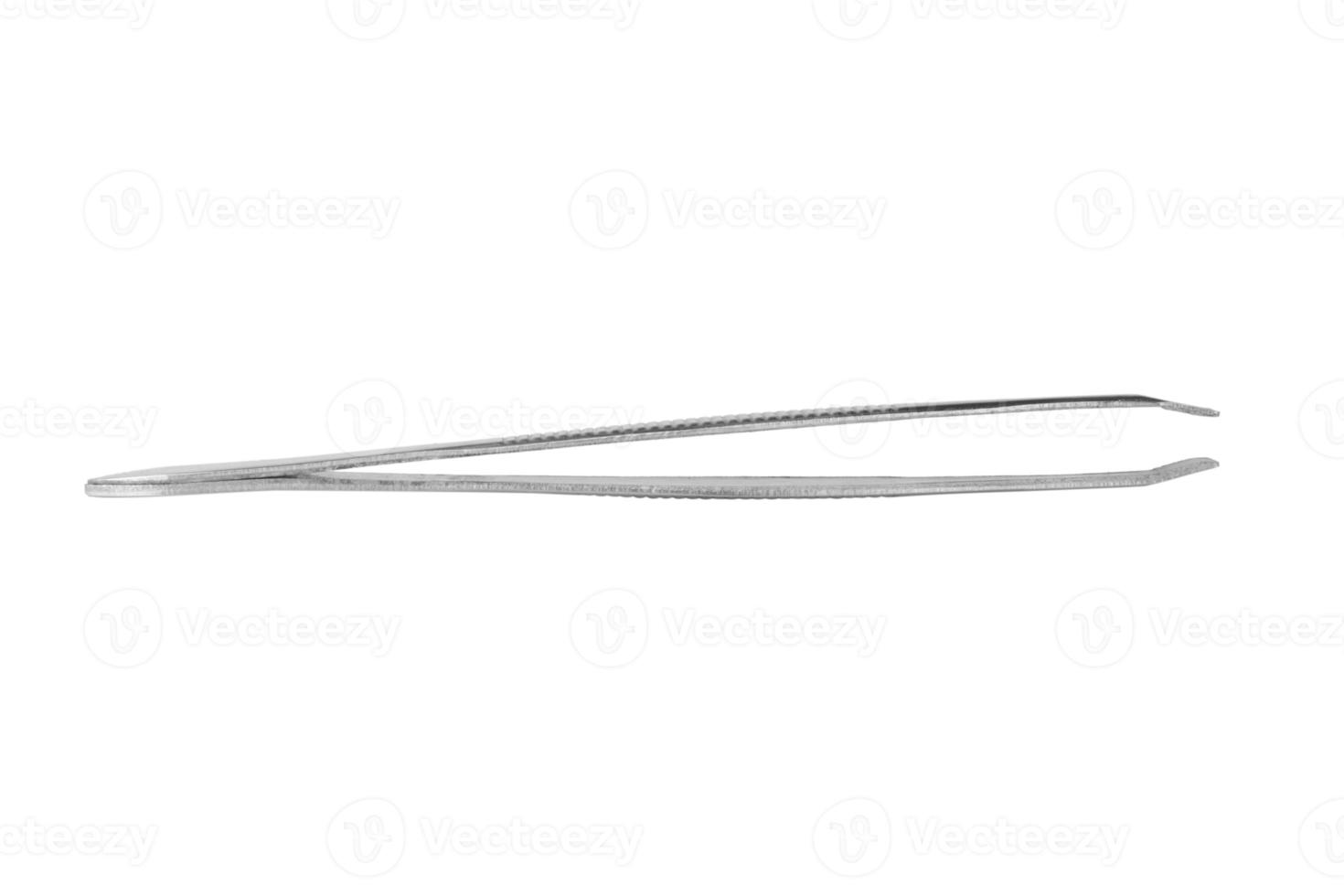 Tweezers for Sewing. Steel Bent Tweezers Isolated on White Background Stock  Image - Image of closeup, background: 111521257