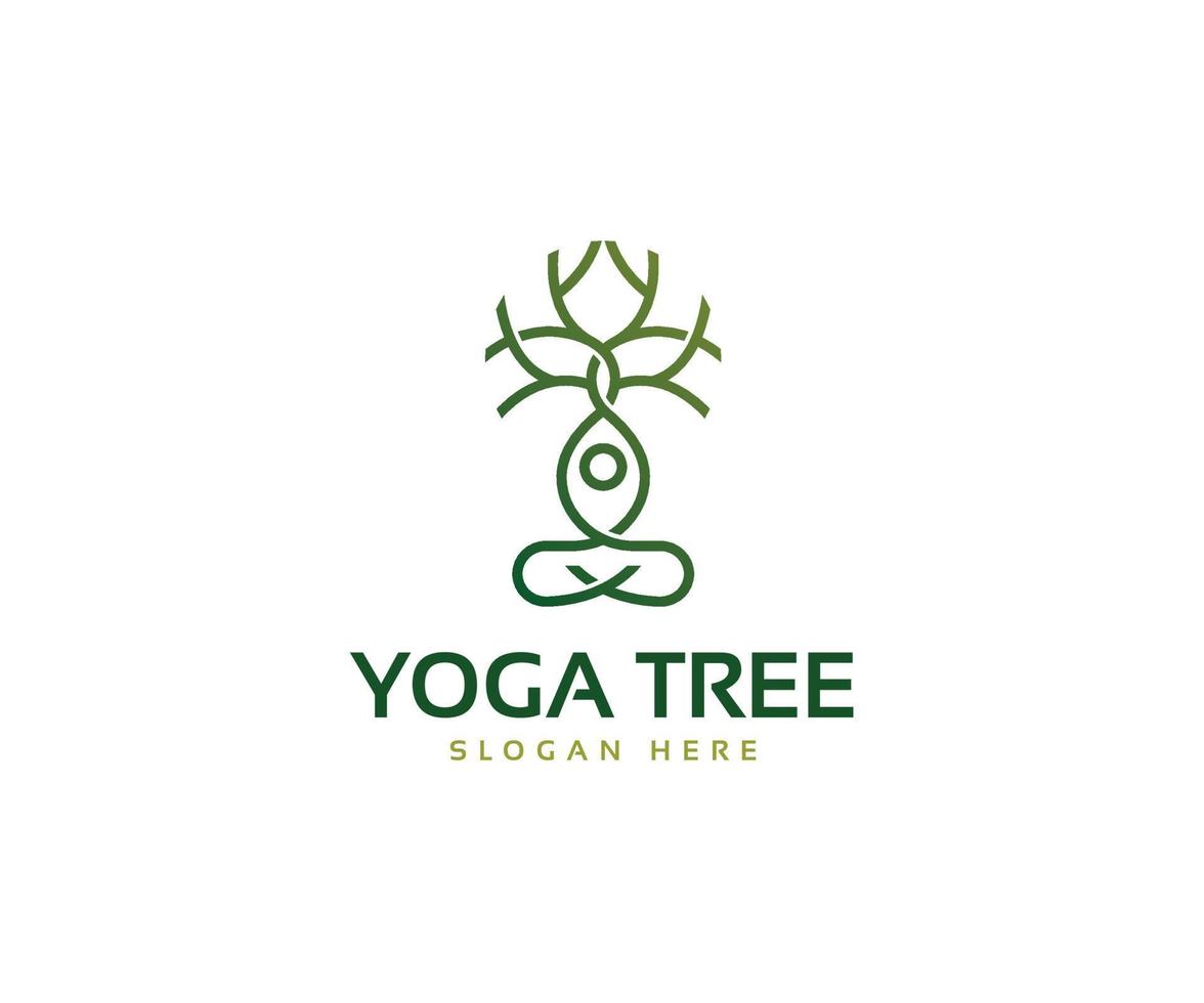 Yoga Tree L 12612766 Vector Art at Vecteezy