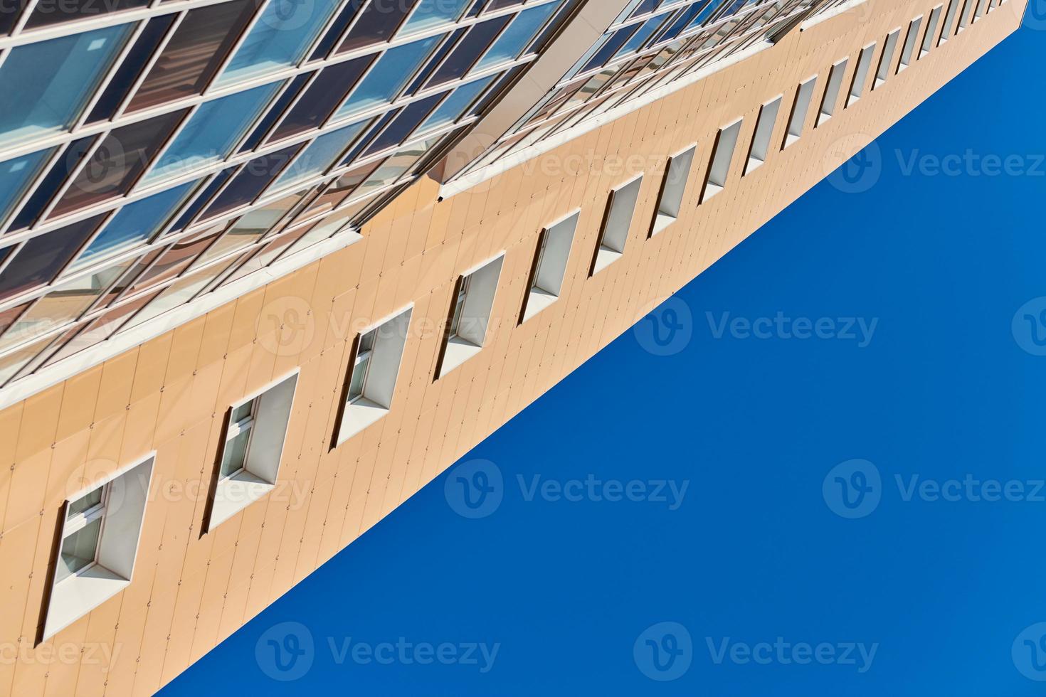 Multistorey building facade, copy space photo
