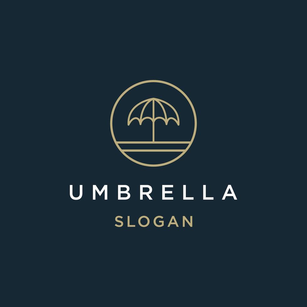 logotipo de paraguas. vector de diseño de logotipo de seguro